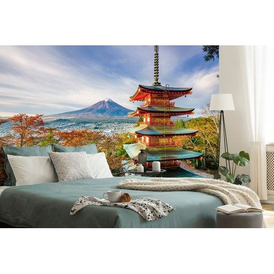 Samolepící fototapeta fotogenická Chureito Pagoda s horou Fuji