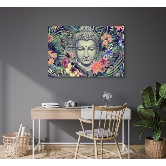 Obraz Buddha v tropické džungli