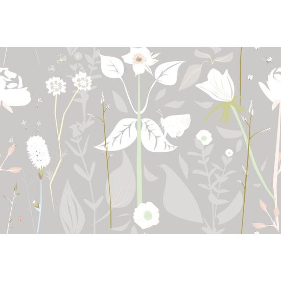 Samolepící tapeta romantické luční květiny