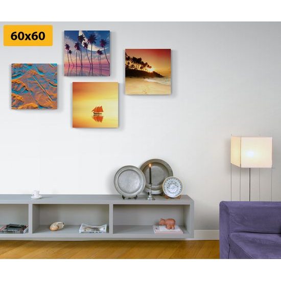 Set obrazů kouzelná pláž