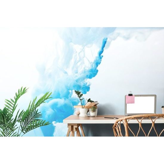 Samolepící tapeta nádherná hra modrého inkoustu