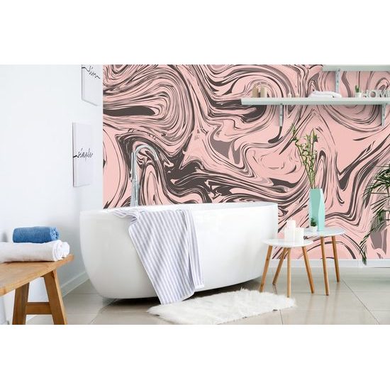 Tapeta růžová umělecká abstrakce