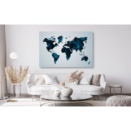 Obraz na korku vektorová mapa světa