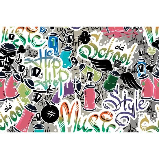 Samolepící tapeta veselý street art