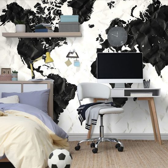 Samolepící tapeta zajímavá mapa světa