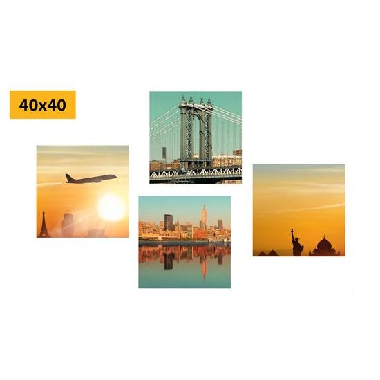 Set obrazů výlet do New Yorku