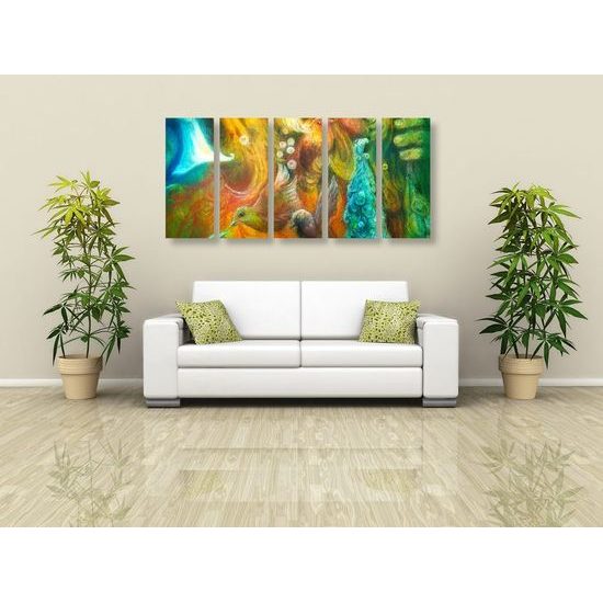 5-dílný obraz král moře