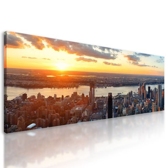 Obraz ptačí perspektiva s pohledem na New York
