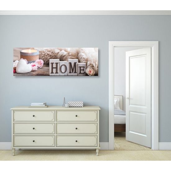 Obraz romantické zátiší s nápisem Home