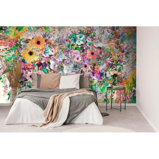 Zajímavá tapeta rozmanitost květin