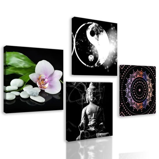 Set obrazů tajemné Feng Shui