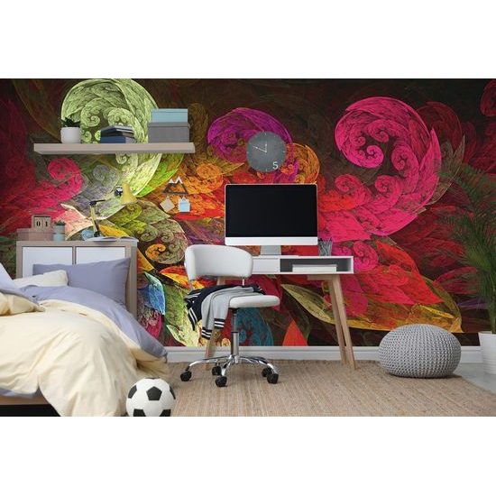 Samolepící tapeta pohádkové listy plné barev