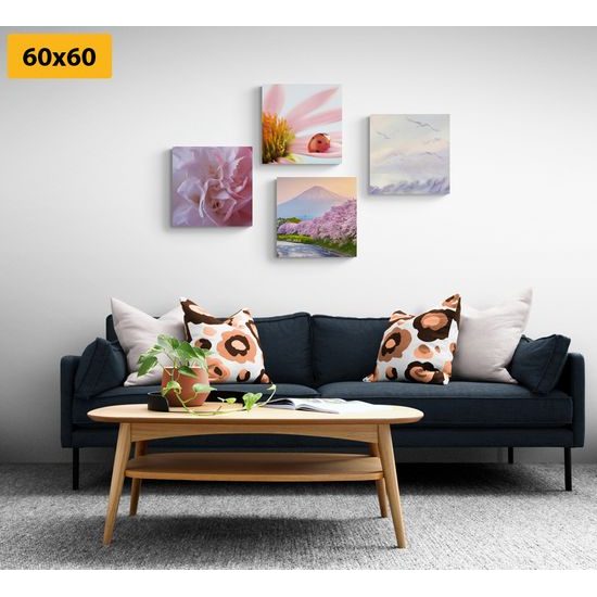 Set obrazů jarní příroda