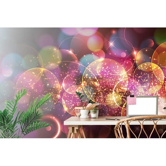 Tapeta abstrakce bublin se třpytkami