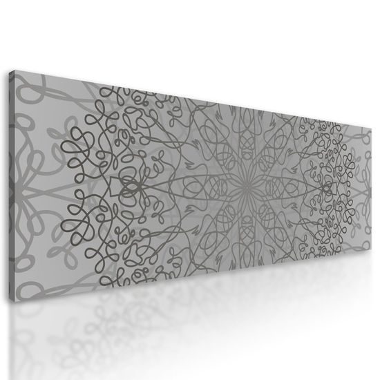 Obraz šedá umělecká abstrakce