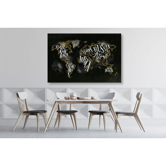 Obraz moderní mapa světa