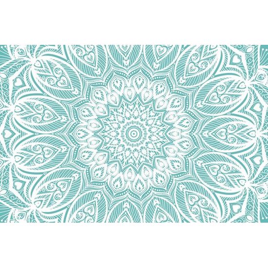 Tapeta nekonečná Mandala v modrém provedení