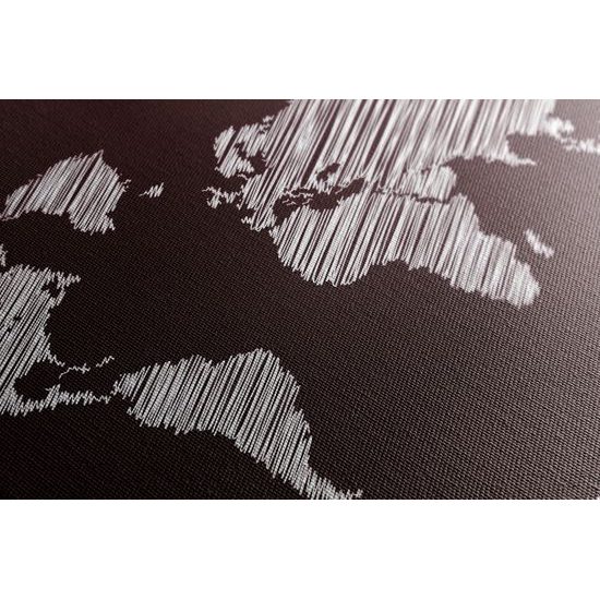 Obraz zajímavá mapa na bordó pozadí