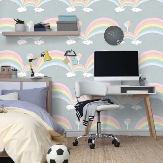 Tapeta po dešti přichází duha