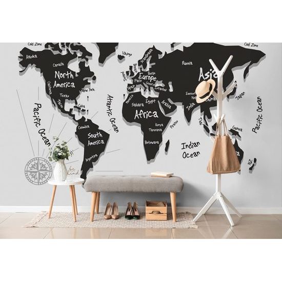 Tapeta zajímavá mapa světa