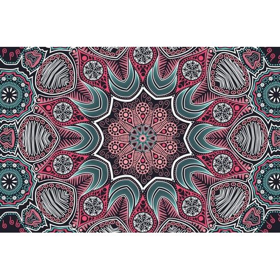 Samolepící tapeta květinová Mandala