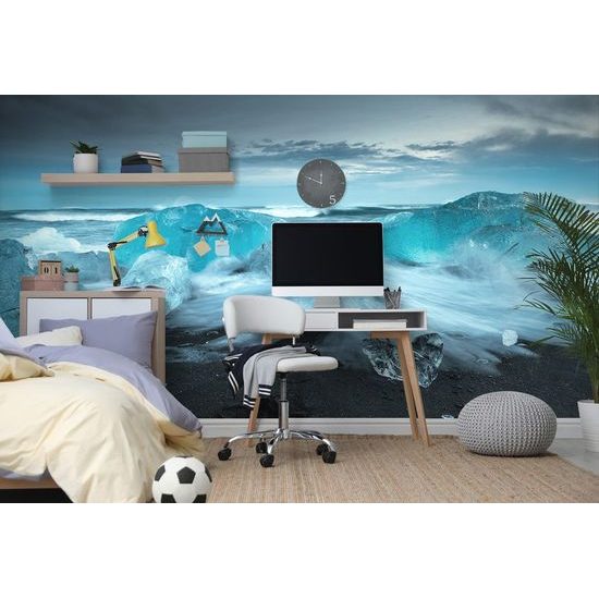 Fototapeta ledové kry na pobřeží