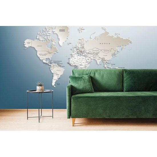 Tapeta nevšední mapa světa