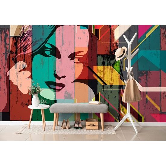 Samolepící tapeta krása ženy v pop art stylu