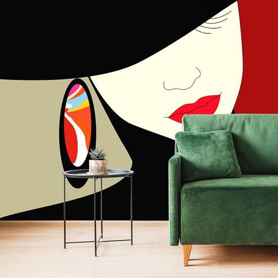 Tapeta tajemná žena v klobouku