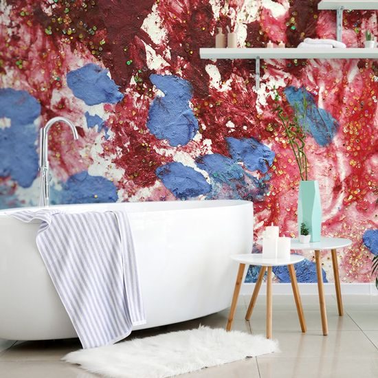 Tapeta detail akvarelové abstrakce