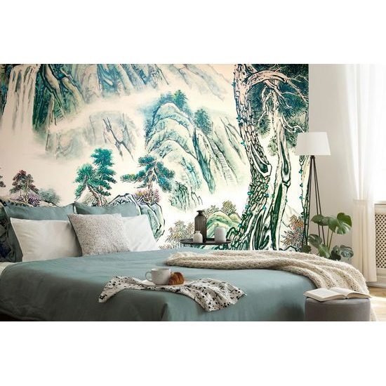 Samolepící tapeta malba čínské země