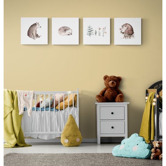 Set obrazů zvířátka z lesa