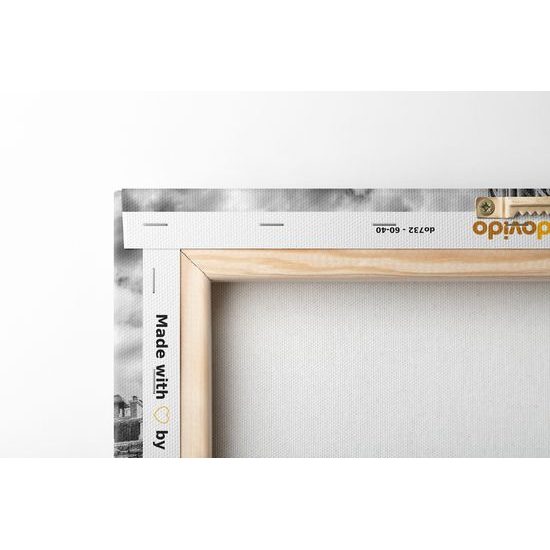 Obraz červený veterán v historické Paříži