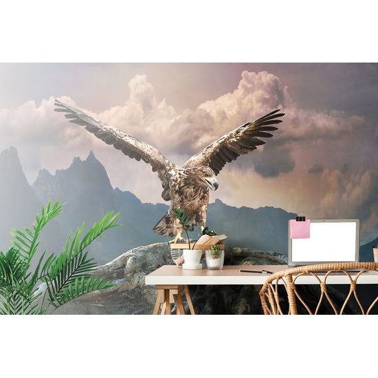 Fototapeta impozantní orel nad horami