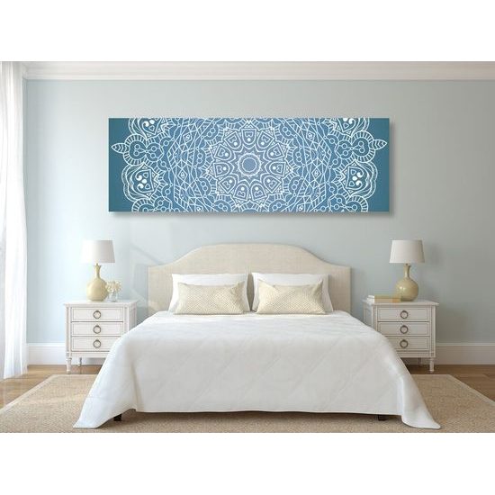 Obraz uklidňující modrá Mandala