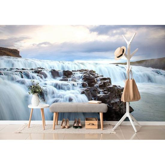 Zajímavá fototapeta krásné vodopády na Islandu