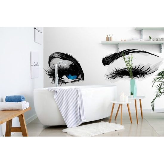 Samolepící tapeta nádherné modré oči