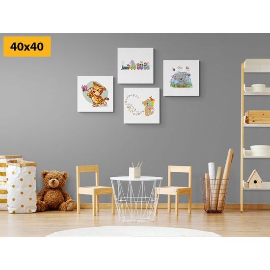 Set obrazů veselá zvířátka