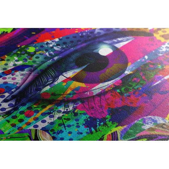 Obraz pop-art abstrakce oka