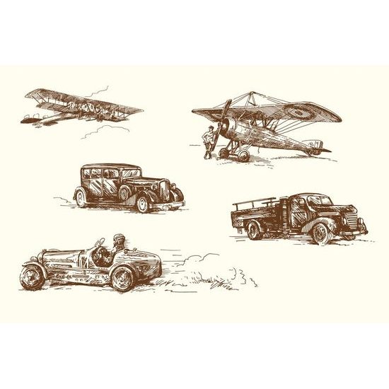 Tapeta historické dopravní prostředky