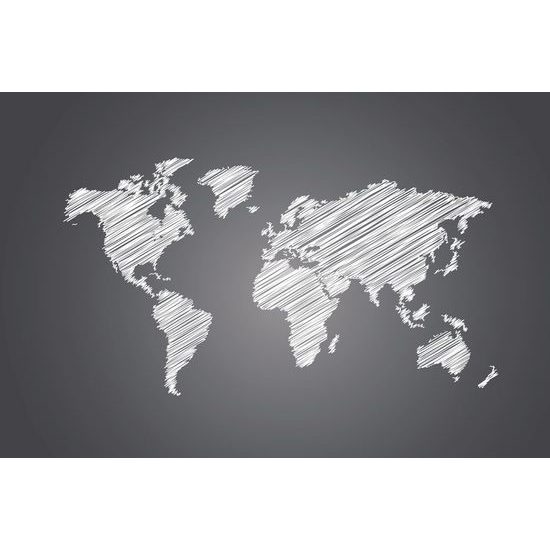 Tapeta zajímavá mapa na černobílém pozadí