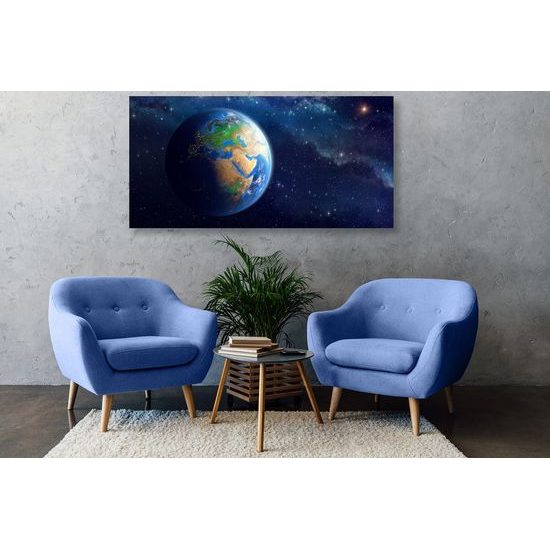 Obraz vesmírný pohled na planetu Zemi