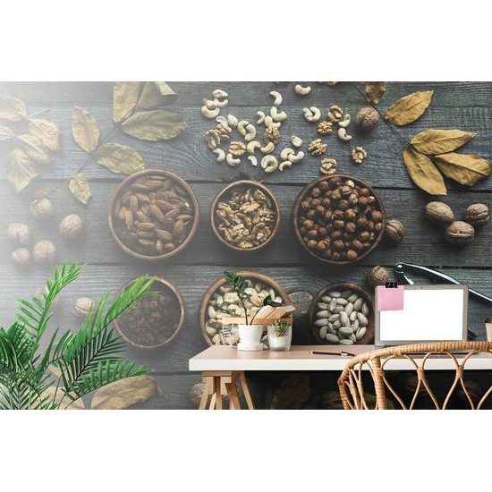 Fototapeta různé druhy oříšků