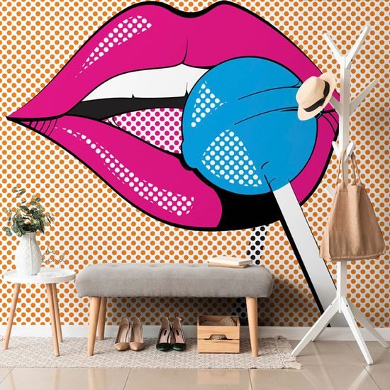 Tapeta chutné lízátko