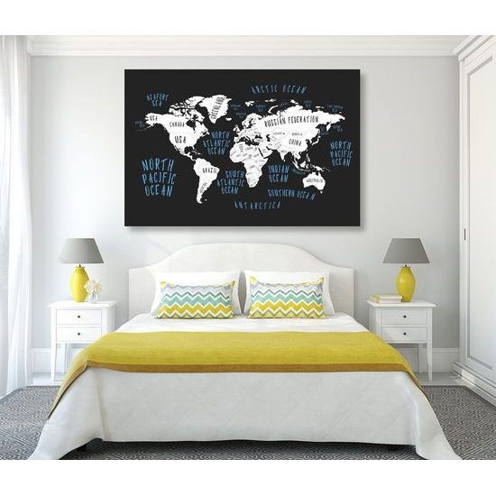 Obraz mapa států v moderním provedení