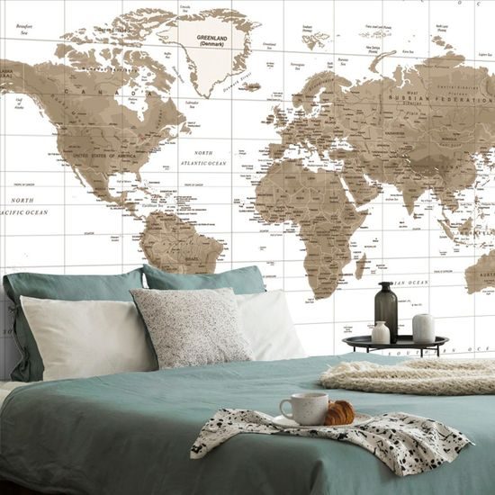 Tapeta stylová vintage mapa