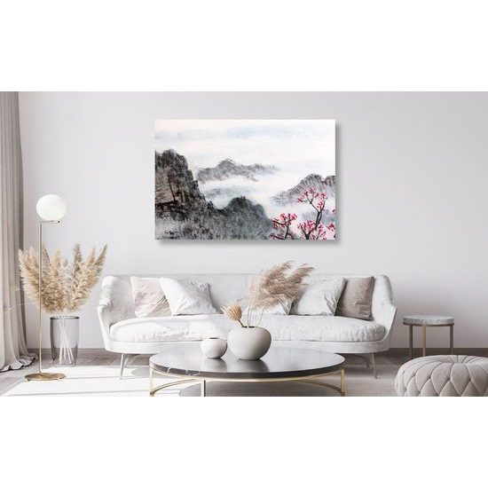 Obraz jedinečná malba čínské země