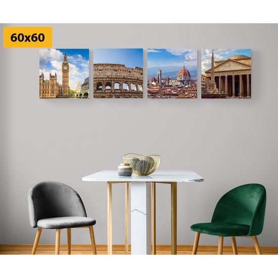 Set obrazů historické památky