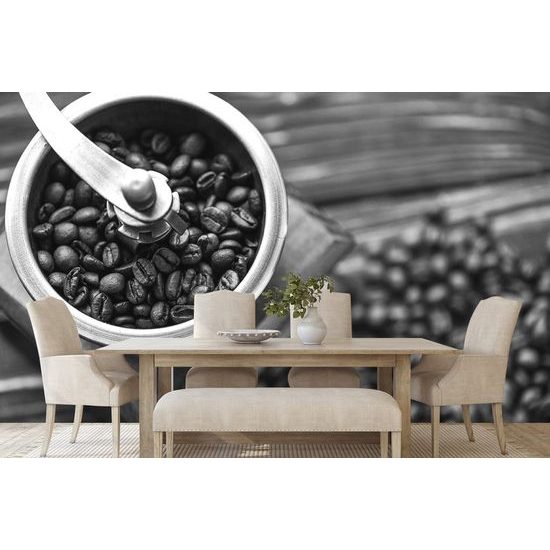 Fototapeta ruční mlýnek s kávou v černobílém provedení