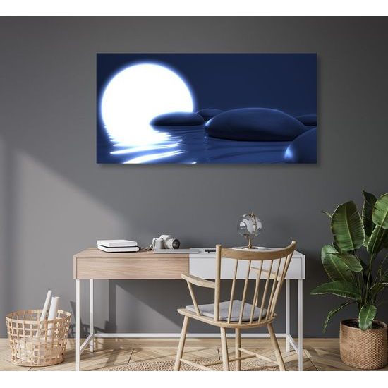 Obraz kameny pod úplňkem měsíce